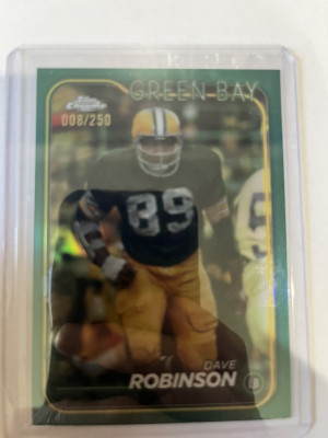 2024 Topps Chrome Dave Robinson Green Refractor /250 front